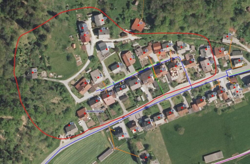 Motena vodooskrba del Poljanske ceste